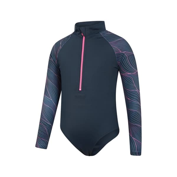 Mountain Warehouse Flickor Mira Lines Rash Guard Baddräkt