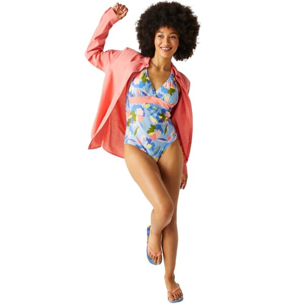 Regatta Womens/Ladies Flavia II Abstract Floral One Piece Swimsuit