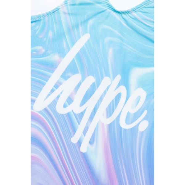 Hype Girls Marble Swirl One Piece Swimsuit