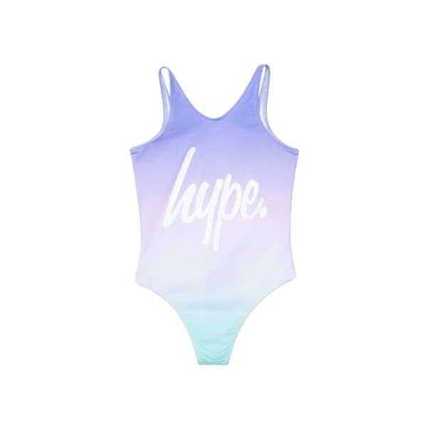 Hype Flickor Fade Script One Piece Baddräkt Aqua 14 Years