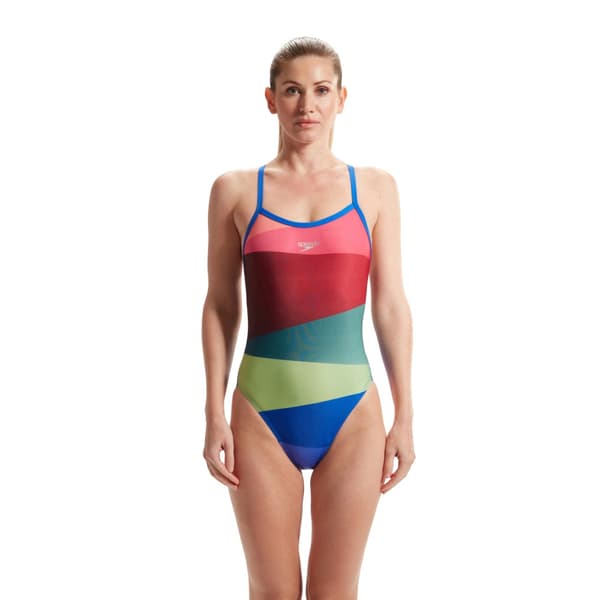 Speedo Womens/Ladies Placement One Piece Swimsuit