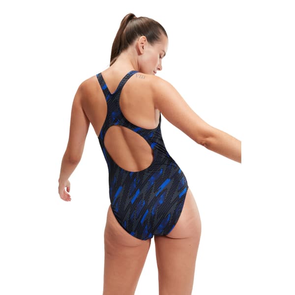 Speedo Womens/Ladies Hyperboom Medalist All-Over Print One Piece Swimsuit