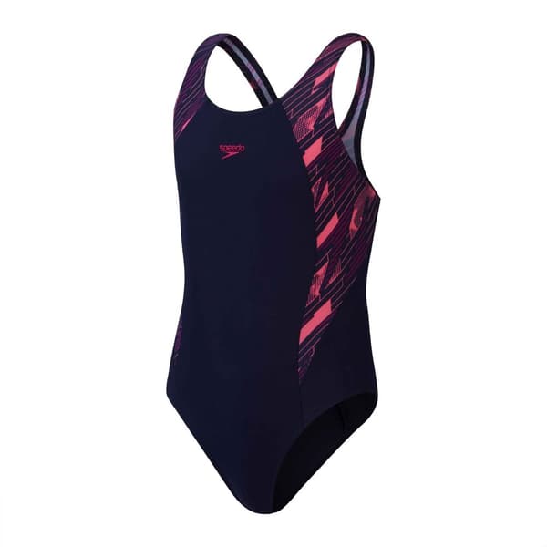 Speedo Girls Hyperboom Splice Muscleback One Piece Swimsuit