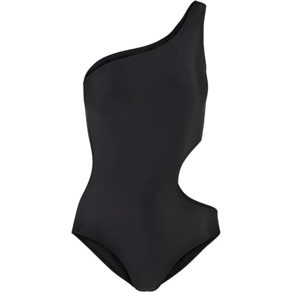 Urban Classics Womens/Ladies Cut Out Asymmetric One Piece Swimsuit Black M