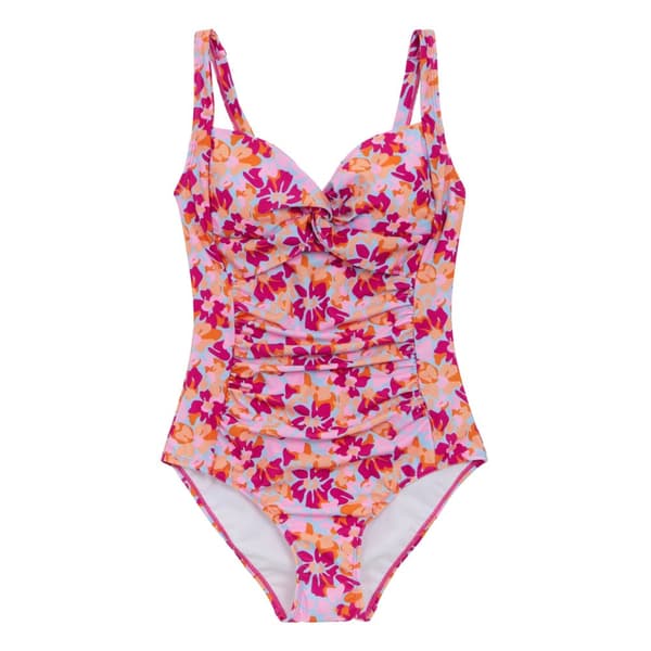 Regatta Womens/Ladies Sakari Summer Floral Tummy Control One Piece Swimsuit Pink 16 UK