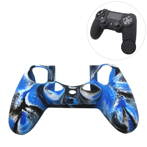Silikongrepp till PS4-kontroll - Blå