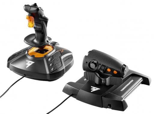 Thrustmaster T.16000M FCS Hotas Joystick Mac, PC Sort, Orange