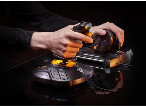 Thrustmaster T.16000M FCS Hotas Joystick Mac, PC Sort, Orange