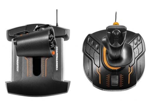 Thrustmaster T.16000M FCS Hotas Joystick Mac, PC Sort, Orange