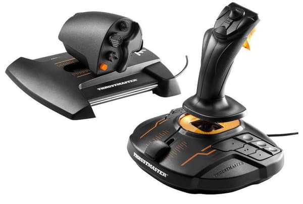 Thrustmaster T.16000M FCS Hotas Joystick Mac, PC Sort, Orange