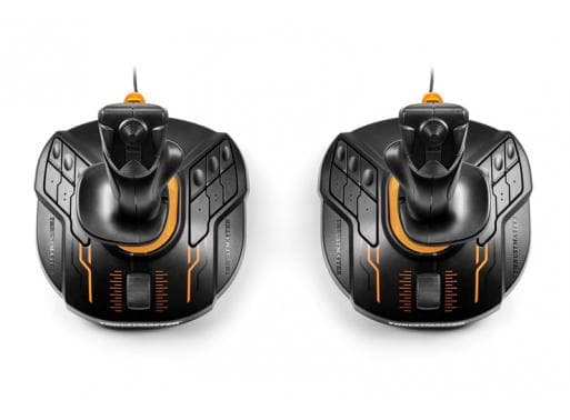 Thrustmaster T.16000M FCS SPACE SIM DUO Joystick PC Sort, Orange