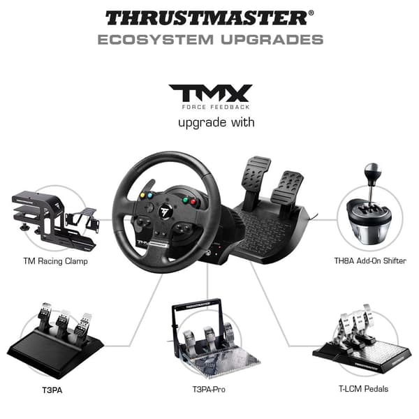 Thrustmaster TMX Force Feedback Racing Wheel - Velegnet til Xbox One og Windows