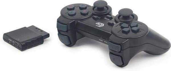 GMB Gaming Dual Vibration USB/PS2/PS3 GamePad - Trådlös / Svart