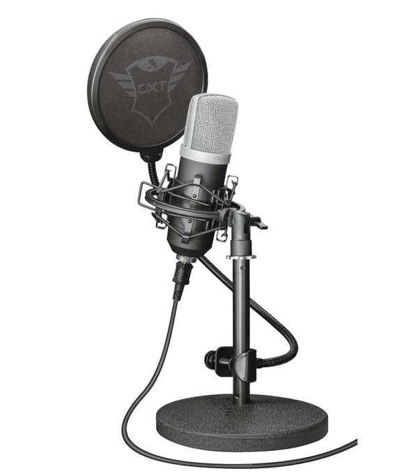 Trust GXT 252 Emita - USB-studiemikrofon med popfilter - Windows/ Playstation 5