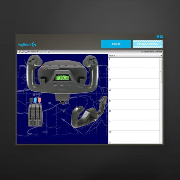 Logitech G Saitek Pro Flight Yoke System - PC - Svart