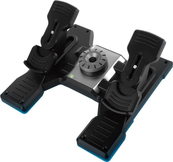 Logitech G Saitek Pro Flight Rudder Pedals Black PC