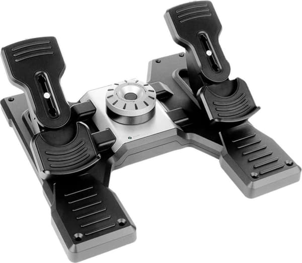 Logitech G Saitek Pro Flight Rudder Pedals Black PC