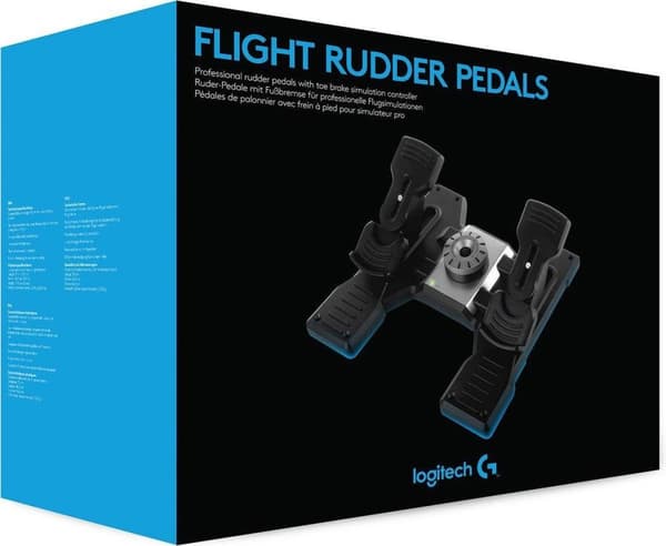 Logitech G Saitek Pro Flight Rudder Pedals Black PC