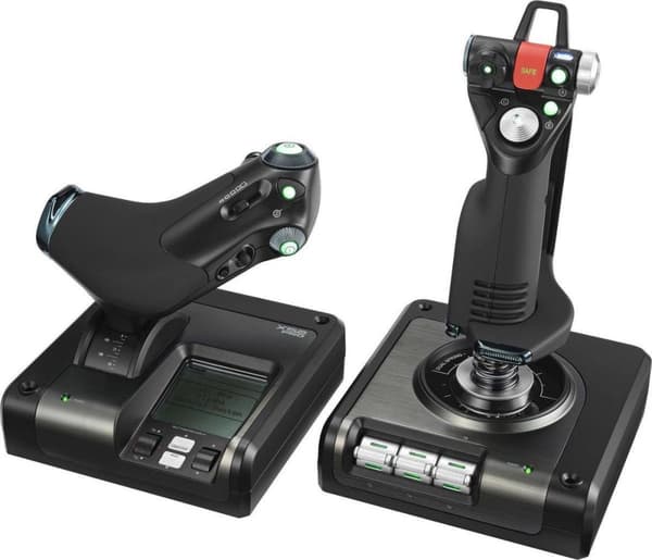 Logitech G Saitek X52 Pro - Flight Control System - Sort - PC