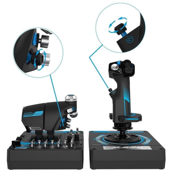 Logitech G Saitek Pro Flight X56 HOTAS - Flight Joystick - PC