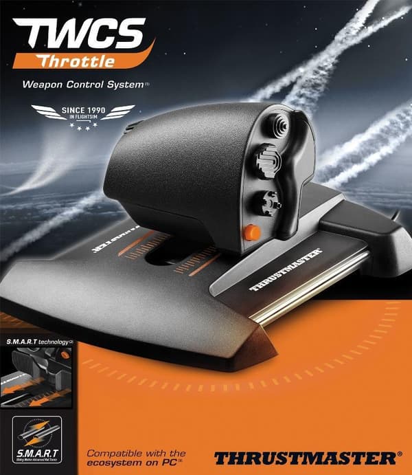 ThrustMaster TWCS Throttle - Throttle - med kablar - för PC Sony PlayStation 4