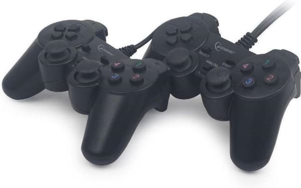 Gembird JPD-UDV2-01 Gamepad PC Musta peliohjain