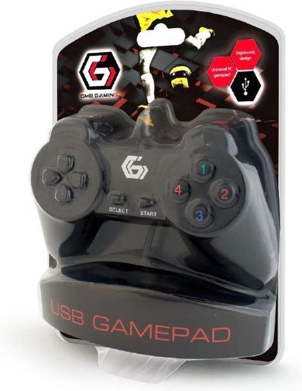 Gembird JPD-UB2-01 spelkontroll Gamepad PC Svart
