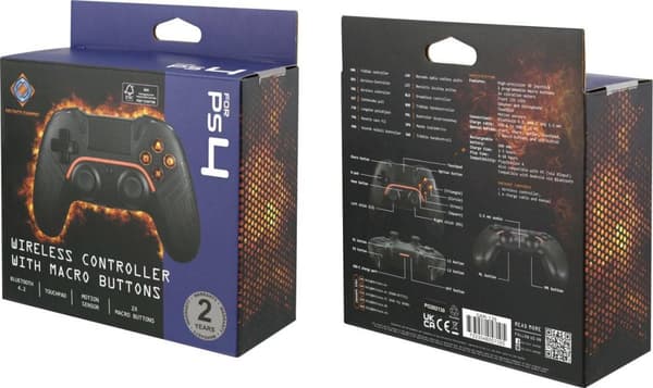 DELTACO GAMING Wireless PS4 & PC Controller Controller PlayStation 4, PC, Android, iOS Black (GAM-139)