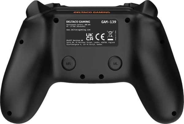 DELTACO GAMING Wireless PS4 & PC Controller Controller PlayStation 4, PC, Android, iOS Black (GAM-139)