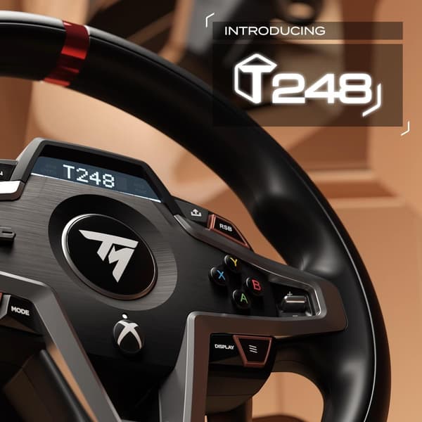 Thrustmaster 4460182 spelkontroll Svart USB Ratt + pedaler Analog/digital PC, Xbox One, Xbox One S, Xbox One X, Xbox Series S, Xbox Series X