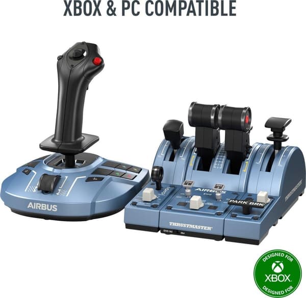 ThrustMaster TCA Captain Pack X Airbus Edition - joystick ja kaasu - langallinen - PC:lle, Microsoft Xbox Onelle, Microsoft Xbox Series S:lle, Microso