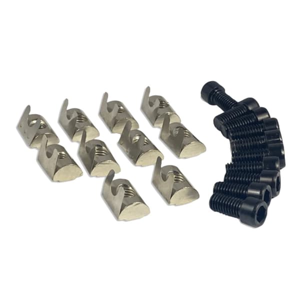 Trak Racer 10 sarjaa ruuveja ja muttereita 8 mm T-uraan