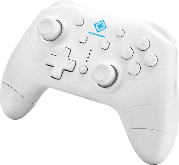 Deltaco - Draadlock Nintendo Switch Pro -ohjain - Tarina Nintendo Switchille/PC:lle/Androidille - Wit