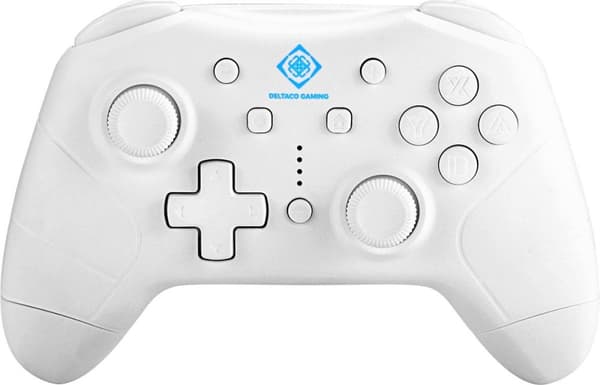 Deltaco - Draadlock Nintendo Switch Pro Controller - Story til Nintendo Switch/PC/Android - Wit