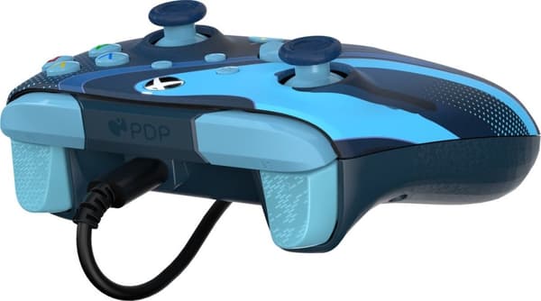 PDP Rematch - Langallinen ohjain - Glow In The Dark - Xbox Series X|S - Blue Tide