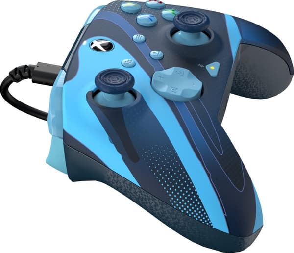 PDP Rematch - Langallinen ohjain - Glow In The Dark - Xbox Series X|S - Blue Tide