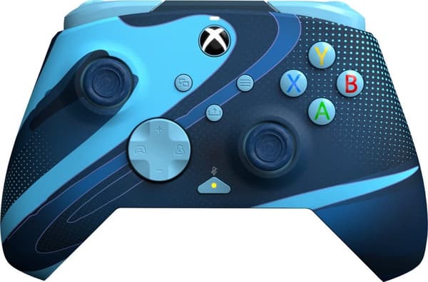 PDP Rematch - Langallinen ohjain - Glow In The Dark - Xbox Series X|S - Blue Tide