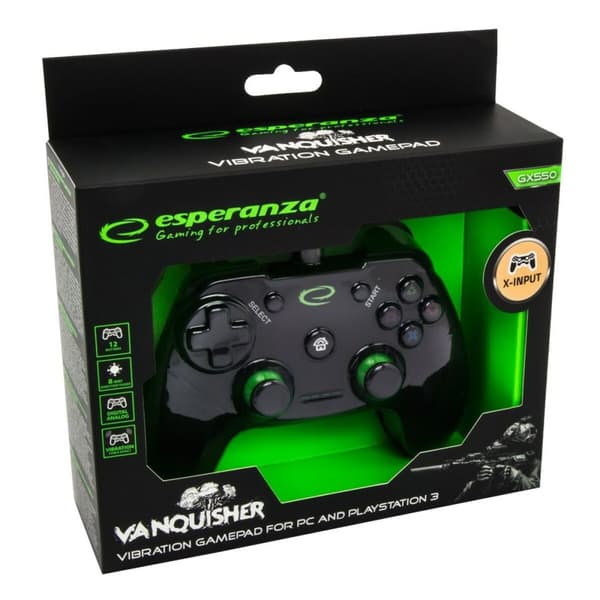Spillekonsol Esperanza Vanquisher GX550 USB 2.0 Sort PC PlayStation 3