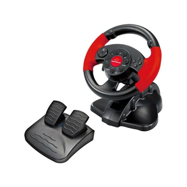 Racerrat Esperanza EG103 Pedaler Sort Rød PC PlayStation 3 PlayStation 2