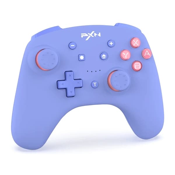 Trådløs Switch Pro Controller, Bluetooth-forbindelse, Turbo Macro-funktionalitet, 9607X Pink