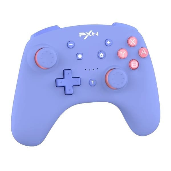 Trådløs Switch Pro Controller, Bluetooth-forbindelse, Turbo Macro-funktionalitet, 9607X Pink 9607X Dark Blue
