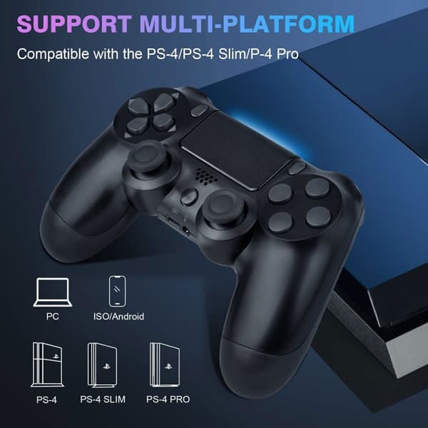 Wireless Bluetooth Game Controller For PS4 Playstation 4 Dual Vibration Gamepad Red