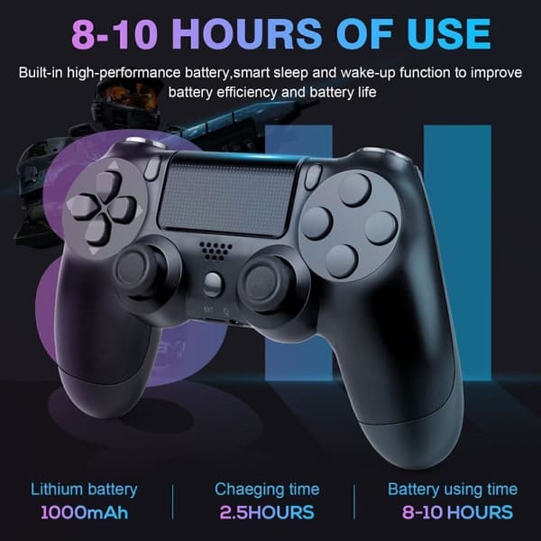 Wireless Bluetooth Game Controller For PS4 Playstation 4 Dual Vibration Gamepad Red