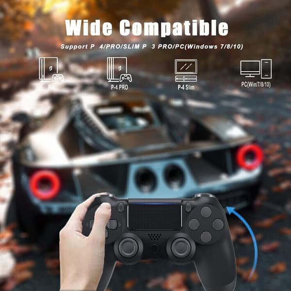 Wireless Bluetooth Game Controller For PS4 Playstation 4 Dual Vibration Gamepad Red