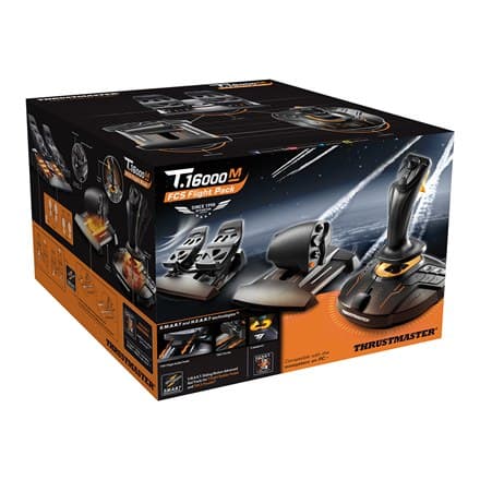 Thrustmaster | Joystick T 16000M Flight Pack | Musta