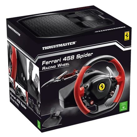 Thrustmaster | Rat Ferrari 458 Spider Racing Wheel | Sort/rød