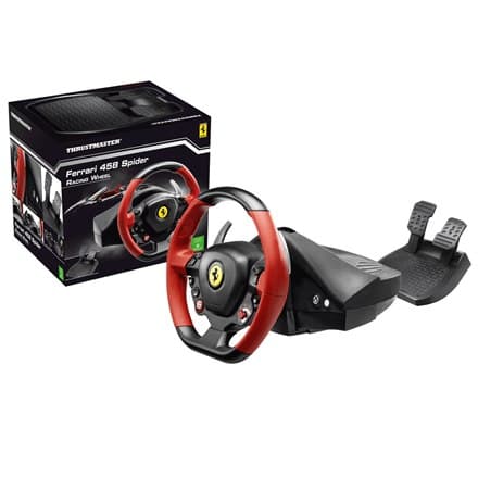 Thrustmaster | Rat Ferrari 458 Spider Racing Wheel | Sort/rød