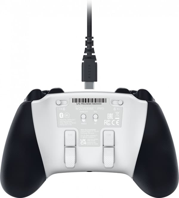Razer Wolverine V2 Pro - Trådlös PS5-kontroll - Vit - PS5 & Windows