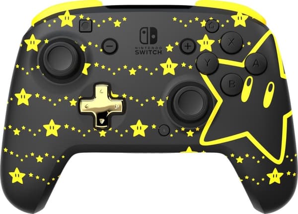 PDP Rematch - Trådløs Nintendo Switch Controller - Glow in the Dark - Super Star