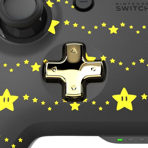 PDP Rematch - Trådløs Nintendo Switch Controller - Glow in the Dark - Super Star